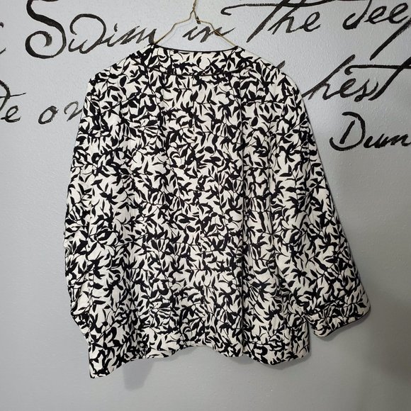 NWOT Appleseed's Balck & White Scoop Neck Jacket Blazer, 14 - Picture 4 of 7